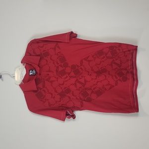 RS by RYAN SHECKLER Red on Red Short Sleeve Polo Shirt